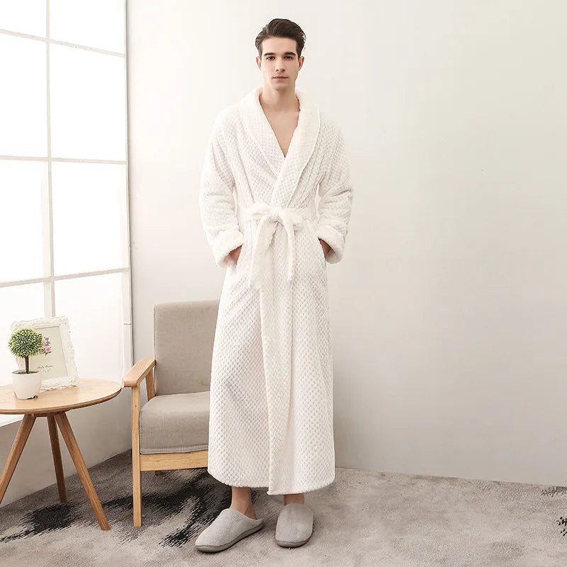 Peignoir Polaire Homme à Poches
