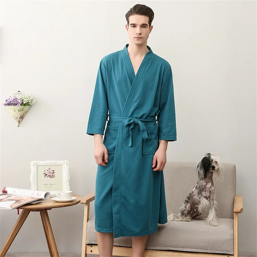 Peignoir de Bain Homme Gaufré