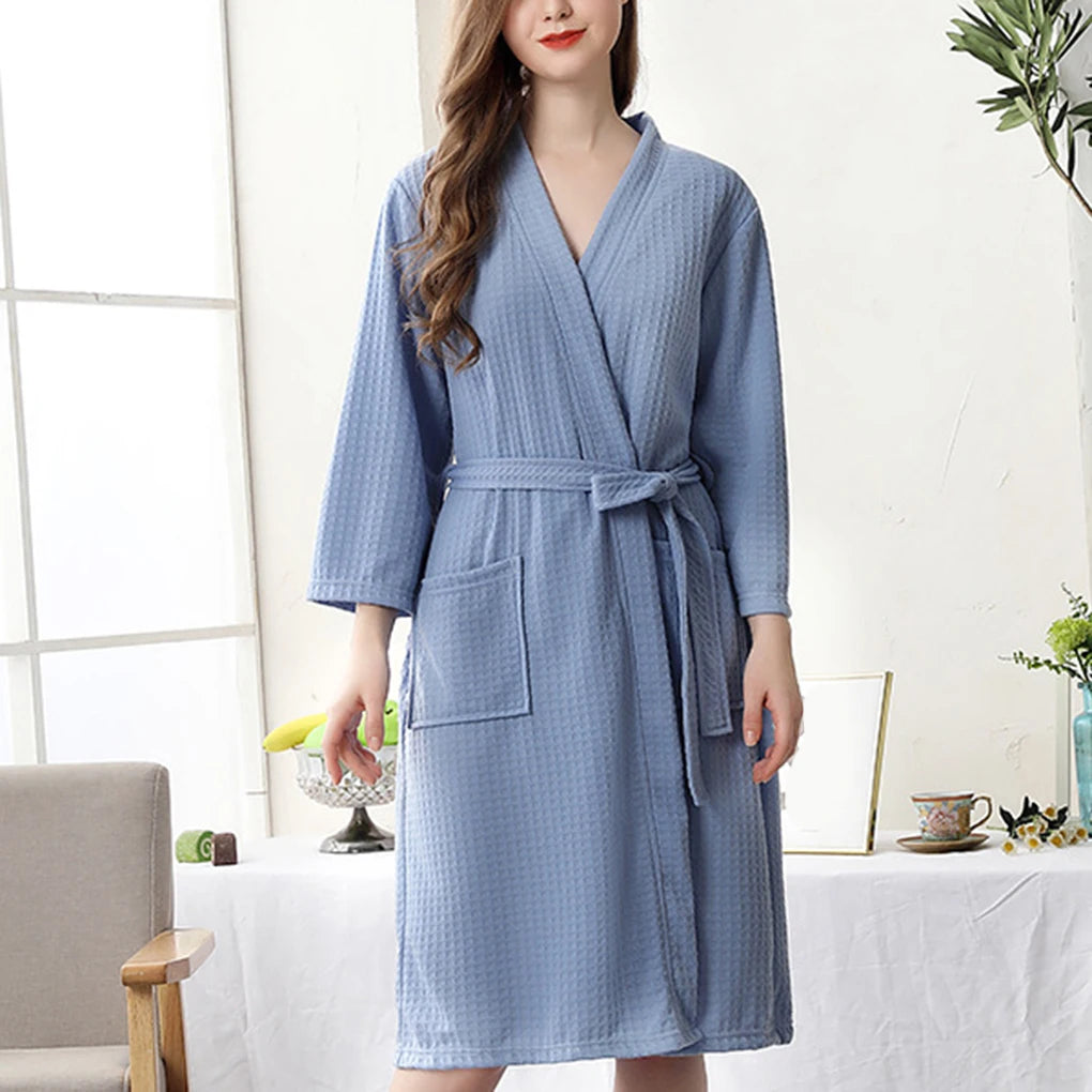 Peignoir D'intérieur Femme Gaufré