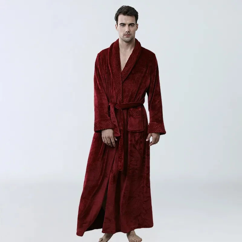 Peignoir Luxe Homme Velours Long