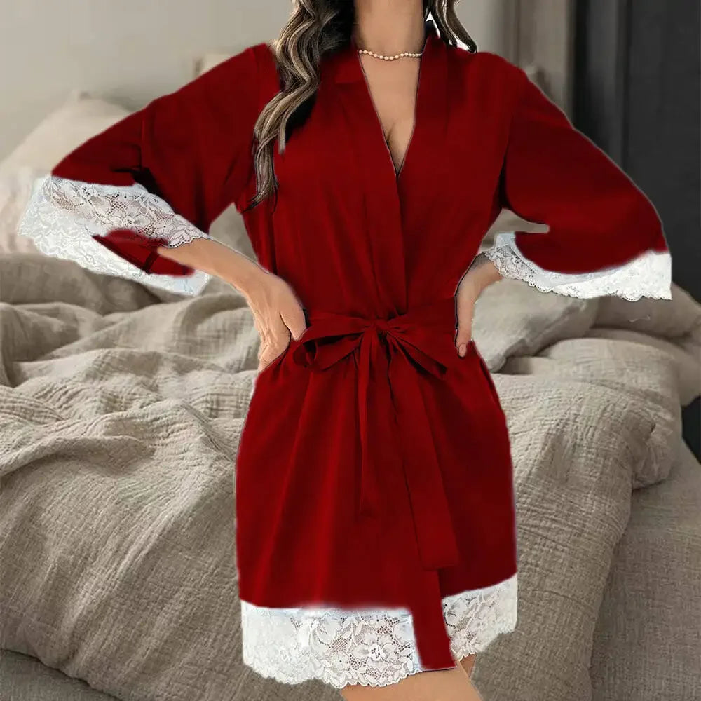 Peignoir Luxe Femme Soie