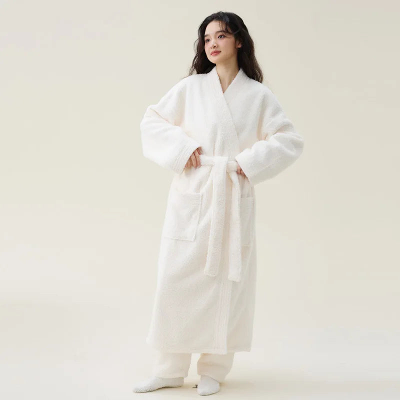 Peignoir Polaire Femme Chaud Épais
