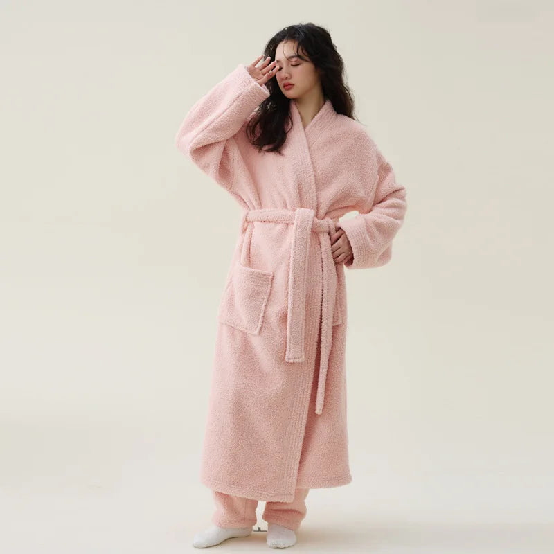 Peignoir Polaire Femme Chaud Épais