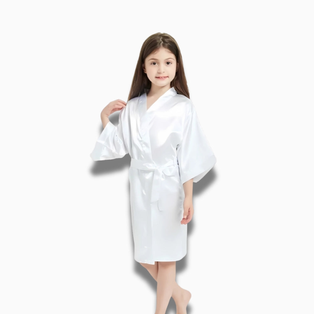 Peignoir Satin Enfant