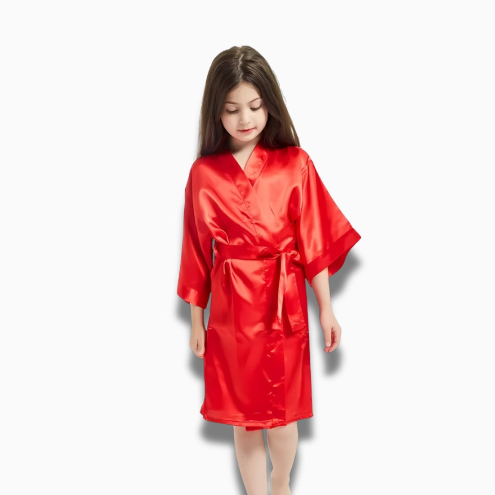 Peignoir Satin Enfant
